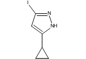 5-CYCLOPROPYL-3-IODO-1H-PYRAZOLE structure, CAS 1218791-06-0