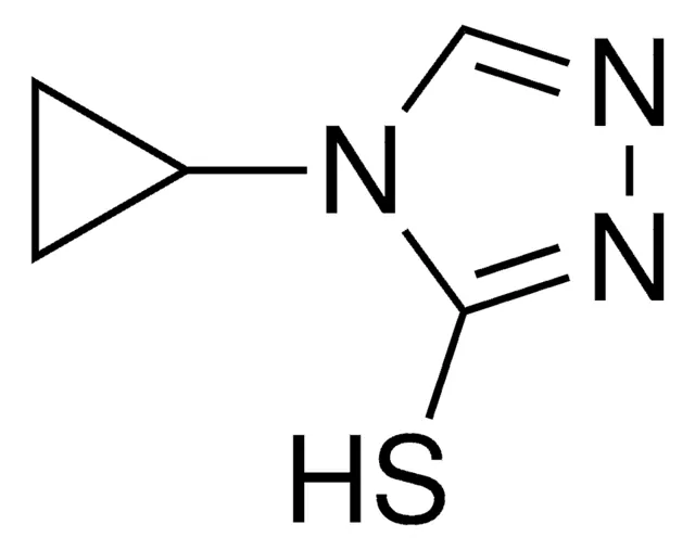 5-CYCLOPROPYL-4-ETHYL-4H-1,2,4-TRIAZOLE-3-THIOL structure, CAS 443918-29-4