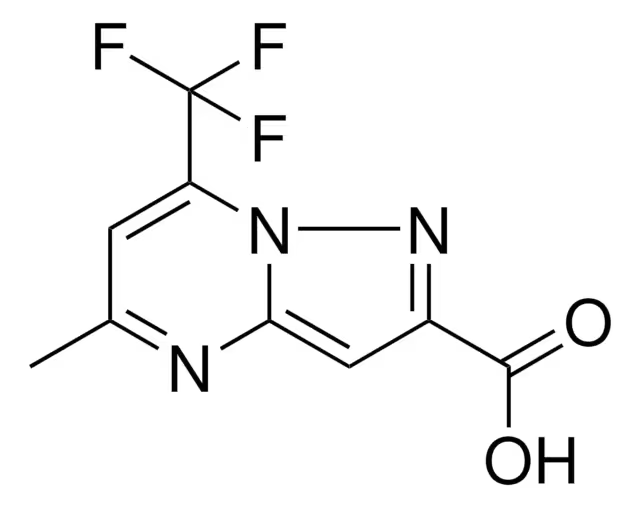 5-CYCLOPROPYL-7-(TRIFLUOROMETHYL)PYRAZOLO[1,5-A]PYRIMIDINE-2-CARBOXYLIC ACID structure, CAS 436088-48-1