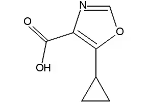 5-CYCLOPROPYLOXAZOLE-4-CARBOXYLIC ACID structure, CAS 917828-31-0