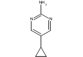 5-CYCLOPROPYLPYRIMIDIN-2-AMINE structure, CAS 21573-16-0