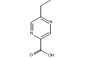 5-ETHYLPYRAZINE-2-CARBOXYLIC ACID structure, CAS 13534-75-3