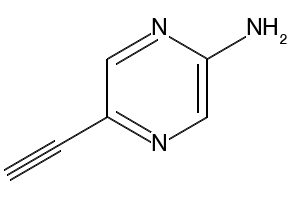 5-ETHYNYLPYRAZIN-2-AMINE structure, CAS 457099-42-2