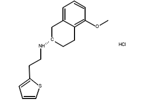 5-FLUORO-1,2,3,4-TETRAHYDRONAPHTHALEN-2-AMINE HYDROCHLORIDE structure, CAS 173996-43-5