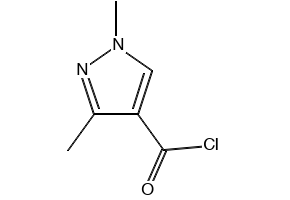 5-FLUORO-1,3-DIMETHYL-1H-PYRAZOLE-4-CARBONYL CHLORIDE structure, CAS 202476-26-4