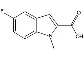 5-FLUORO-1-METHYL-1H-INDOLE-2-CARBOXYLIC ACID structure, CAS 167631-50-7