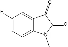 5-FLUORO-1-METHYLINDOLINE-2,3-DIONE structure, CAS 773-91-1