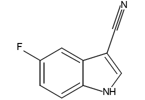 5-FLUORO-1H-INDOLE-3-CARBONITRILE structure, CAS 194490-15-8