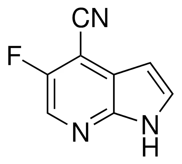 5-FLUORO-1H-PYRROLO[2,3-B]PYRIDINE-4-CARBONITRILE structure, CAS 1015610-15-7