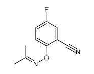 5-FLUORO-2-(PROPAN-2-YLIDENEAMINOOXY)BENZONITRILE structure, CAS 868271-04-9
