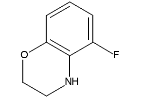 5-FLUORO-3,4-DIHYDRO-2H-BENZO[B][1,4]OXAZINE structure, CAS 1067171-66-7