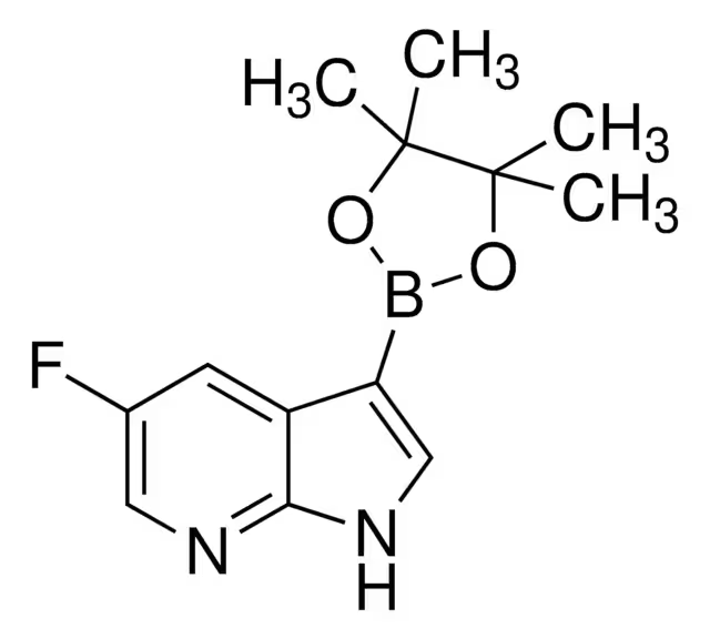 5-FLUORO-3-(4,4,5,5-TETRAMETHYL-1,3,2-DIOXABOROLAN-2-YL)-1H-PYRROLO[2,3-B]PYRIDINE structure, CAS 1222533-84-7