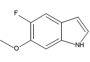 5-FLUORO-6-METHOXY-1H-INDOLE structure, CAS 1211595-72-0