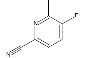 5-FLUORO-6-METHYLPICOLINONITRILE structure, CAS 915720-64-8