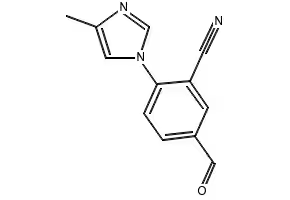 5-FORMYL-2-(4-METHYL-1H-IMIDAZOL-1-YL)BENZONITRILE structure, CAS 1170735-10-0