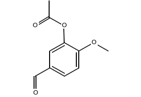 5-FORMYL-2-METHOXYPHENYL ACETATE structure, CAS 881-57-2