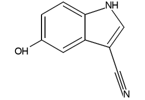 5-HYDROXY-1H-INDOLE-3-CARBONITRILE structure, CAS 197512-21-3