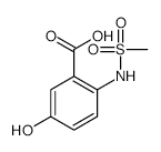5-HYDROXY-2-(METHYLSULFONAMIDO)BENZOIC ACID structure, CAS 1243391-74-3