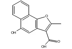 5-HYDROXY-2-METHYLNAPHTHO[1,2-B]FURAN-3-CARBOXYLIC ACID structure, CAS 17112-91-3