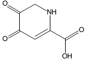 5-HYDROXY-4-OXO-1,4-DIHYDROPYRIDINE-2-CARBOXYLIC ACID structure, CAS 43077-77-6