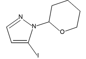 5-IODO-1-(TETRAHYDRO-2H-PYRAN-2-YL)-1H-PYRAZOLE structure, CAS 1311197-82-6