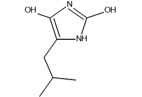 5-ISOBUTYLIMIDAZOLIDINE-2,4-DIONE structure, CAS 67337-73-9