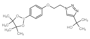 5-ISOPROPYL-1-(2-(4-(4,4,5,5-TETRAMETHYL-1,3,2-DIOXABOROLAN-2-YL)PHENOXY)ETHYL)-1H-1,2,3-TRIAZOL-4-OL structure, CAS 957035-00-6