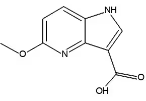 5-METHOXY-1H-PYRROLO[3,2-B]PYRIDINE-3-CARBOXYLIC ACID structure, CAS 1190319-23-3