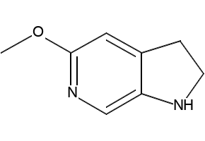 5-METHOXY-2,3-DIHYDRO-1H-PYRROLO[2,3-C]PYRIDINE structure, CAS 412030-10-5