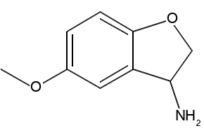5-METHOXY-2,3-DIHYDROBENZOFURAN-3-AMINE HYDROCHLORIDE structure, CAS 109926-36-5