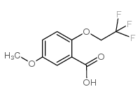 5-METHOXY-2-(2,2,2-TRIFLUOROETHOXY)BENZOIC ACID structure, CAS 175205-34-2
