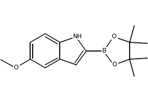 5-METHOXY-2-(4,4,5,5-TETRAMETHYL-1,3,2-DIOXABOROLAN-2-YL)-1H-INDOLE structure, CAS 683229-62-1