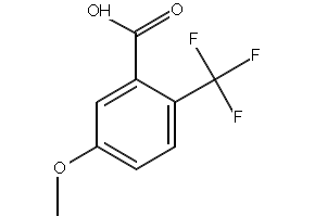 5-METHOXY-2-(TRIFLUOROMETHYL)BENZOIC ACID structure, CAS 716-31-4