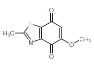 5-METHOXY-2-METHYLBENZO[D]THIAZOLE-4,7-DIONE structure, CAS 265312-60-5