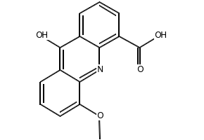 5-METHOXY-9-OXO-9,10-DIHYDROACRIDINE-4-CARBOXYLIC ACID structure, CAS 88377-31-5