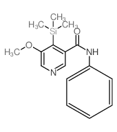 5-METHOXY-N-PHENYL-4-(TRIMETHYLSILYL)NICOTINAMIDE structure, CAS 1105675-62-4