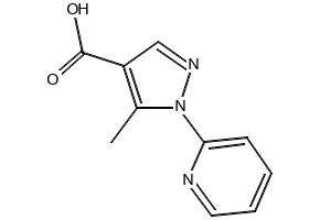 5-METHYL-1-(PYRIDIN-2-YL)-1H-PYRAZOLE-4-CARBOXYLIC ACID structure, CAS 241798-60-7