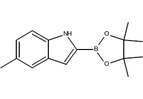 5-METHYL-2-(4,4,5,5-TETRAMETHYL-1,3,2-DIOXABOROLAN-2-YL)-1H-INDOLE structure, CAS 1256358-93-6