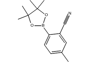 5-METHYL-2-(4,4,5,5-TETRAMETHYL-1,3,2-DIOXABOROLAN-2-YL)BENZONITRILE structure, CAS 1116093-68-5