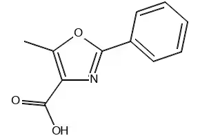 5-METHYL-2-PHENYLOXAZOLE-4-CARBOXYLIC ACID structure, CAS 18735-74-5