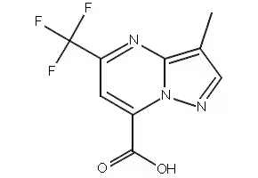 5-METHYL-7-(TRIFLUOROMETHYL)-4,5,6,7-TETRAHYDROPYRAZOLO[1,5-A]PYRIMIDINE-3-CARBOXYLIC ACID structure, CAS 436088-42-5