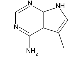 5-METHYL-7H-PYRROLO[2,3-D]PYRIMIDIN-4-AMINE structure, CAS 1501-10-6