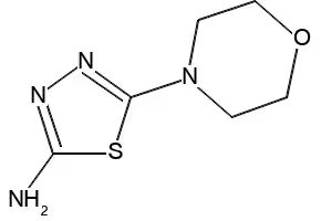 5-MORPHOLINO-1,3,4-THIADIAZOL-2-AMINE structure, CAS 71125-44-5