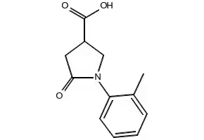5-OXO-1-(O-TOLYL)PYRROLIDINE-3-CARBOXYLIC ACID structure, CAS 56617-44-8