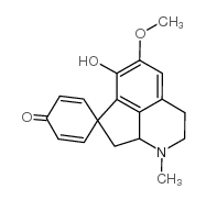 6'-HYDROXY-5'-METHOXY-1'-METHYL-2',3',8',8A'-TETRAHYDRO-1'H-SPIRO[CYCLOHEXA[2,5]DIENE-1,7'-CYCLOPENTA[IJ]ISOQUINOLIN]-4-ONE structure, CAS 17127-48-9