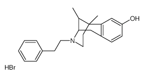 6,11-DIMETHYL-3-PHENETHYL-1,2,3,4,5,6-HEXAHYDRO-2,6-METHANOBENZO[D]AZOCIN-8-OL HYDROBROMIDE structure, CAS 1239-04-9