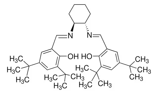 6,6'-((1E,1'E)-((1S,2S)-CYCLOHEXANE-1,2-DIYLBIS(AZANYLYLIDENE))BIS(METHANYLYLIDENE))BIS(2,4-DI-TERT-BUTYLPHENOL) structure, CAS 135616-36-3
