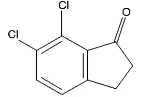 6,7-DICHLORO-2,3-DIHYDRO-1H-INDEN-1-ONE structure, CAS 68755-30-6