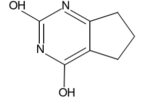 6,7-DIHYDRO-5H-CYCLOPENTA[D]PYRIMIDINE-2,4-DIOL structure, CAS 5466-00-2