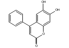 6,7-DIHYDROXY-4-PHENYL-2H-CHROMEN-2-ONE structure, CAS 482-82-6
